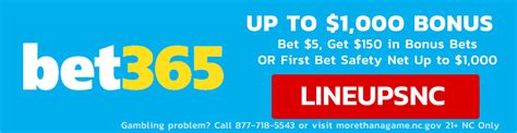 Bet365 North Carolina Bonus Code NJCOMNC: Score a $1,000 .